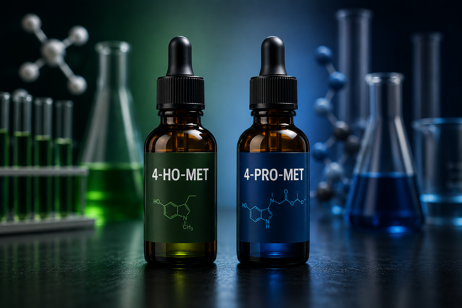 Recherche 4-HO-MET vs 4-PRO-MET